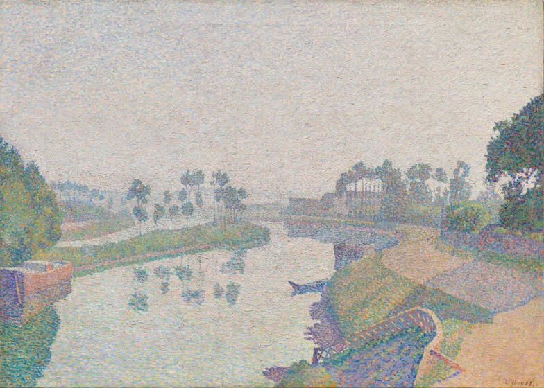Louis Hayet، Banks of the Oise at Dawn
