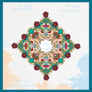 طرح ترنج تذهیب